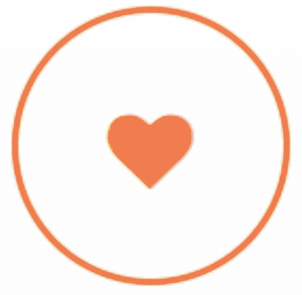 Orange Heart Orange Heart Illustration