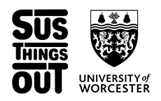 Sus Things Out and University of Worcester logos